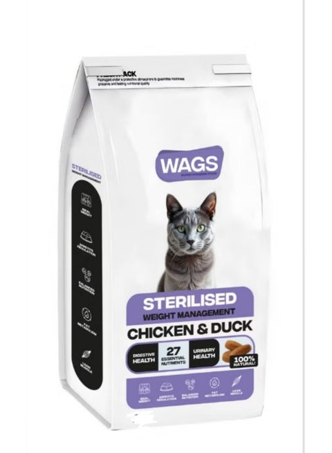 WAGS Sterilized Cat Dry Food 400 gm